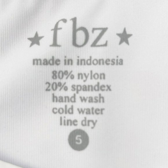 Flowers By Zoe Size 5 White Floral Bikini - Picture 4 of 4